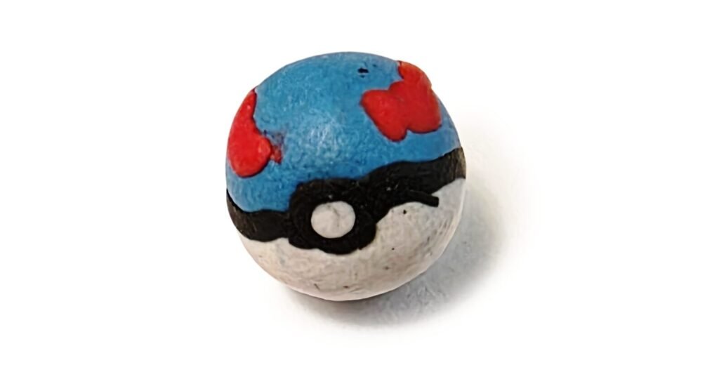 polymer clay Pokeball
